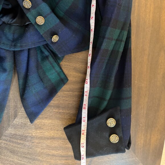 Vintage Victoriana Highlands Collection Scottish Tartan Wool Blazer UK 8/ US 4 - Picture 11 of 13